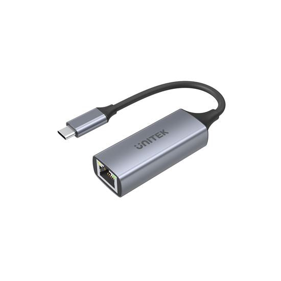 UNITEK USB-C 3.1 To Gigabit Ethernet 5Gbps Aluminium Adapter - Grey U1312A