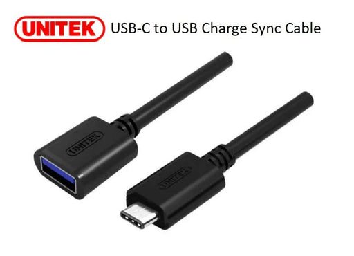Unitek USB-C to USB Charge Sync Cable Y-C476BK - LX2001 - Homewares, Outdoor, Phone Accessories, Cases, Speakers, Headphones + More -