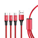 UNITEK USB 3-in-1 Micro USB + Type C + Lightning Cable - Red C4049RD - LX2001 - Homewares, Outdoor, Phone Accessories, Cases, Speakers, Headphones + More -