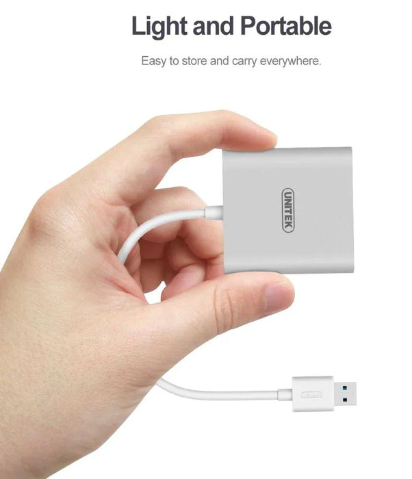 UNITEK USB 3.0 to SD MicroSD CF Aluminium Card Reader with USB-C Type-C Adapter Y-9313D - LX2001 - Homewares, Outdoor, Phone Accessories, Cases, Speakers, Headphones + More -