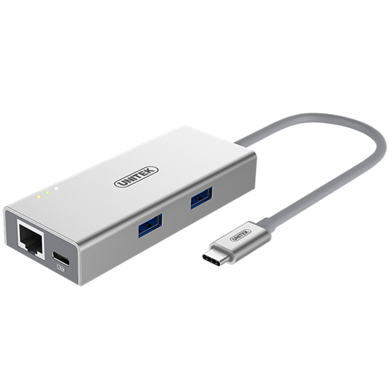 UNITEK USB 3.1 USB-C Aluminium Multi-Port Hub w/ Power Delivery Y-9106