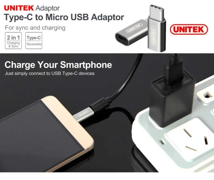 Tough Tested Micro USB Rugged Car Charger PCTT-MICRO + UNITEK Micro USB to USB-C Adapter Y-A027AGY - LX2001 - Homewares, Outdoor, Phone Accessories, Cases, Speakers, Headphones + More -