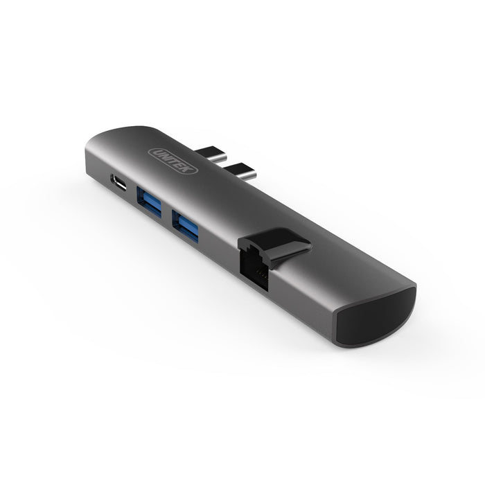 UNITEK Ultra Slim Dual USB-C Multi-Port Hub D008A