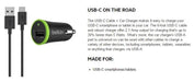 Belkin USB-C to USB-A USB Cable Car Charger F7U002BT06-BLK - LX2001 - Homewares, Outdoor, Phone Accessories, Cases, Speakers, Headphones + More -