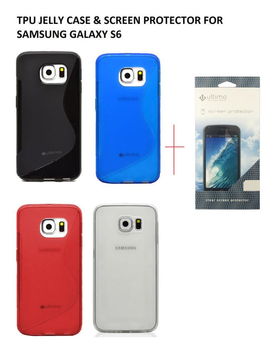 Ultimo TPU JELLY CASE & SCREEN PROTECTOR FOR SAMSUNG GALAXY S6 PROFILE PIC