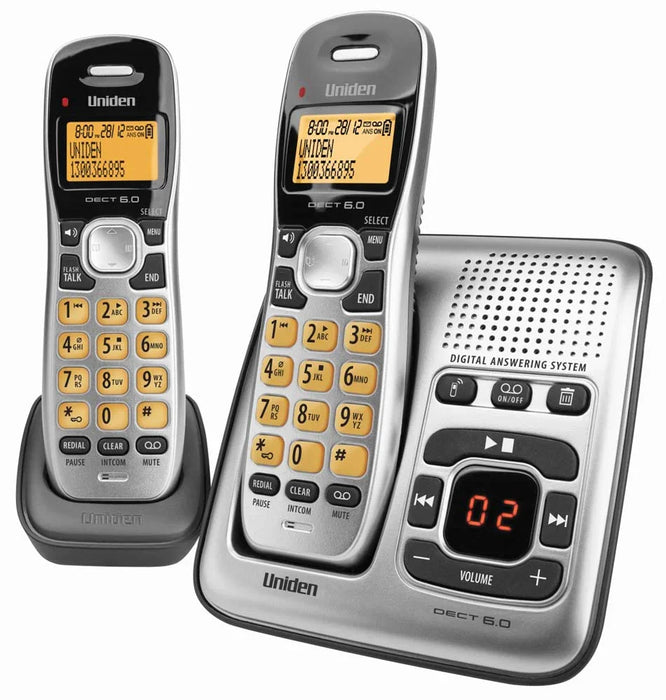 Uniden DECT1735 DECT1735+1 Digital DECT Cordless phone (Twin) w/ Answer Machine - LX2001 - Homewares, Outdoor, Phone Accessories, Cases, Speakers, Headphones + More -