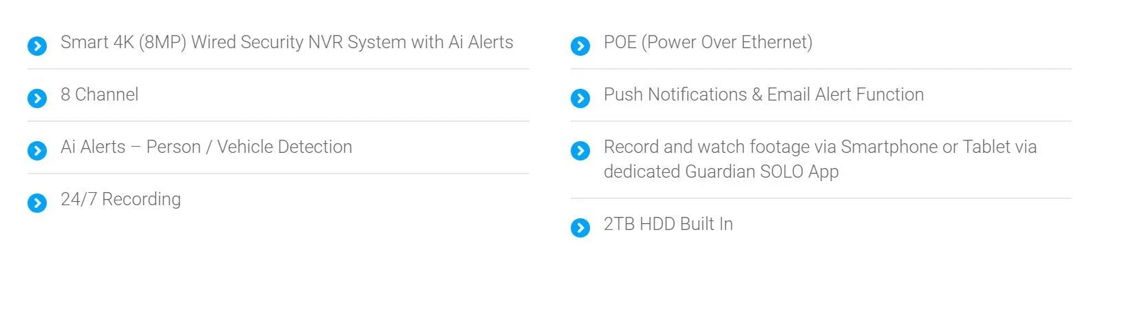 Uniden GUARDIAN 4K (8MP) 8 Channel NVR with 2TB SATA HDD - LX2001 - Homewares, Outdoor, Phone Accessories, Cases, Speakers, Headphones + More -