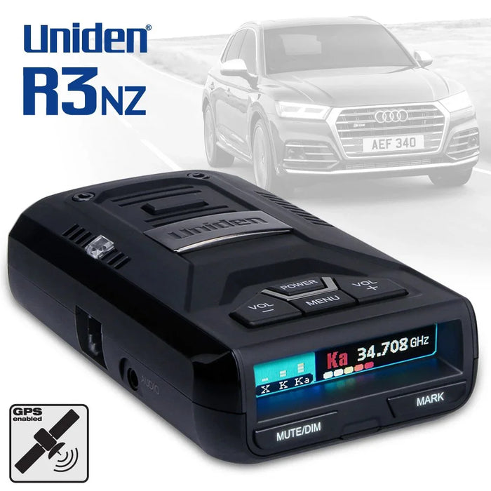 Uniden R3 R3NZ Radar Detector Extreme Range Laser Radar Detection w/ GPS R3NZ 050633600313 - LX2001 - Homewares, Outdoor, Phone Accessories, Cases, Speakers, Headphones + More -