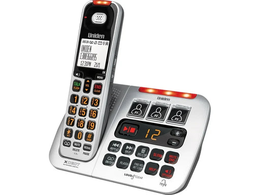 Uniden SSE45 Sight and Sound Enhanced Cordless Phone System - LX2001 - Homewares, Outdoor, Phone Accessories, Cases, Speakers, Headphones + More -