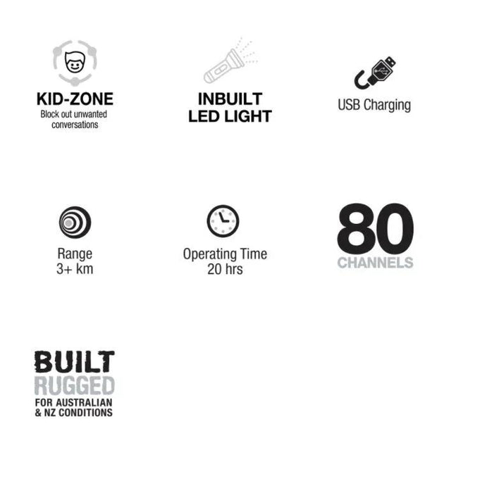 Uniden UH45 UH45-4 UHF CB Hand Held Radio Quad Colour Pack UH45-4 - LX2001 - Homewares, Outdoor, Phone Accessories, Cases, Speakers, Headphones + More -