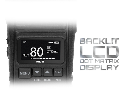 Uniden UH755-2DLX 5 Watt UHF CB Splash-Proof Handheld Radio - LX2001 - Homewares, Outdoor, Phone Accessories, Cases, Speakers, Headphones + More -