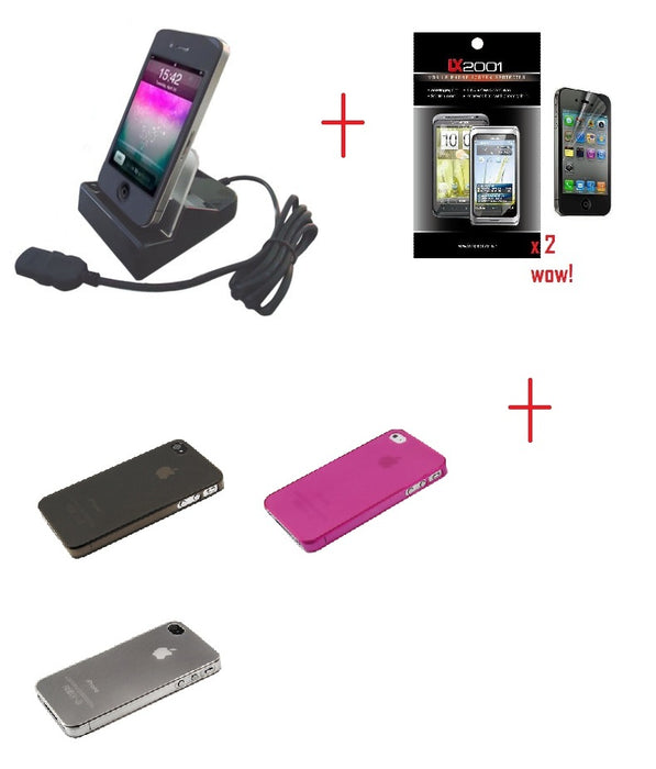 USB Cradle Dock Case iPhone 4 4S
