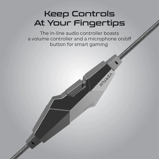 Vertux Gaming Amplified Stereo Wired Over-Ear Headset w/ Mic - Blue MALAGA.BL - LX2001 - Homewares, Outdoor, Phone Accessories, Cases, Speakers, Headphones + More -