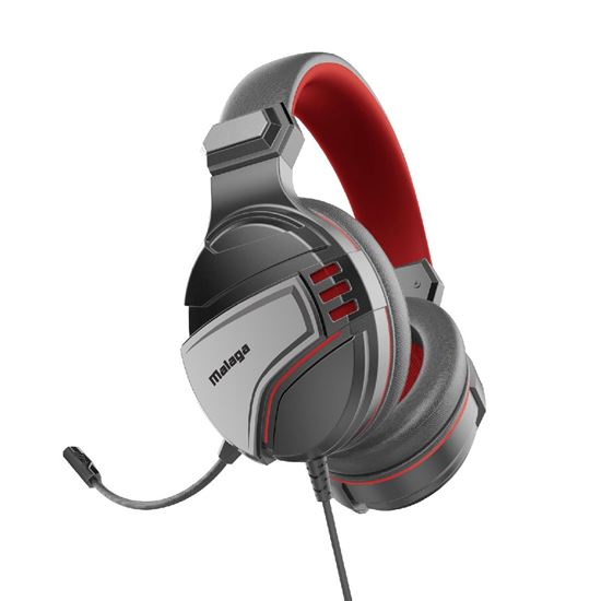 Vertux Gaming Amplified Stereo Wired Over-Ear Headset w/ Mic - Red MALAGA.RED