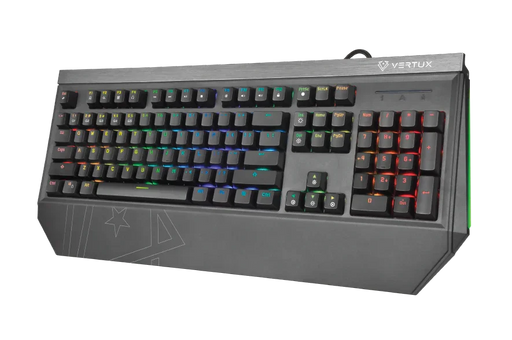 Vertux Precision Pro Mechanical Gaming Keyboard w/ RGB Backlight TANTALUM - LX2001 - Homewares, Outdoor, Phone Accessories, Cases, Speakers, Headphones + More -