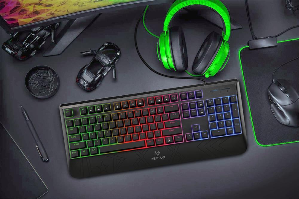 Vertux Rapid Response Mechanical Gaming Keyboard w/ LED Backlight RAIDKEY - LX2001 - Homewares, Outdoor, Phone Accessories, Cases, Speakers, Headphones + More -