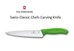 Victorinox Swiss Classic Chefs Carving Knife - Green 6.8006.19G - LX2001 - Homewares, Outdoor, Phone Accessories, Cases, Speakers, Headphones + More -