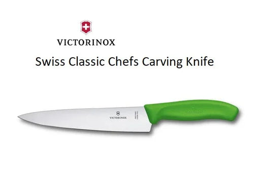 Victorinox Swiss Classic Chefs Carving Knife - Green 6.8006.19G - LX2001 - Homewares, Outdoor, Phone Accessories, Cases, Speakers, Headphones + More -