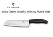 Victorinox Swiss Classic Santoku Knife w/ Fluted Edge - Black 6.8523.17 - LX2001 - Homewares, Outdoor, Phone Accessories, Cases, Speakers, Headphones + More -