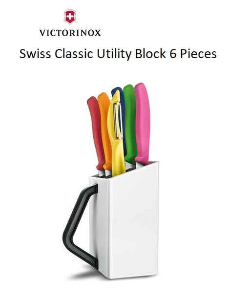 Victorinox Swiss Classic Utility Block 6 Pieces 6.7127.6L14 - LX2001 - Homewares, Outdoor, Phone Accessories, Cases, Speakers, Headphones + More -