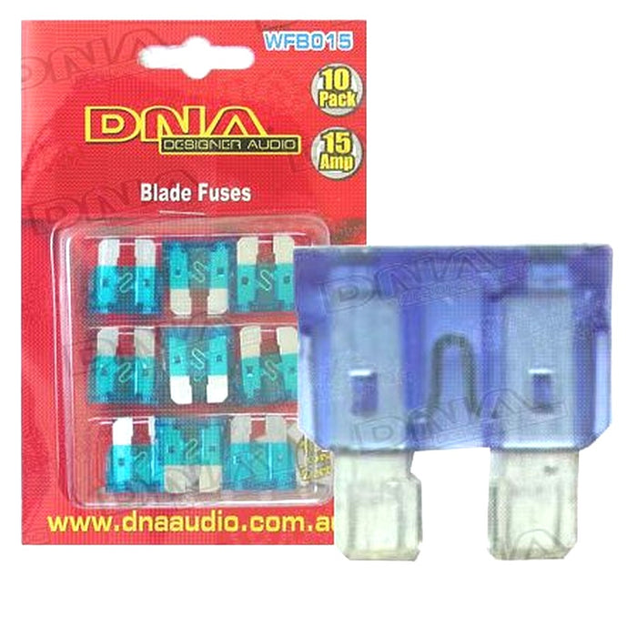 DNA BLADE FUSES 15 AMP FUSE (10 PACK)