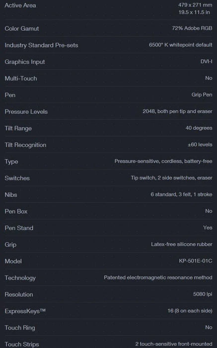 Wacom CINTIQ 22HD Pen Display - Graphics Monitor DTK-2200-K0-C - LX2001 - Homewares, Outdoor, Phone Accessories, Cases, Speakers, Headphones + More -