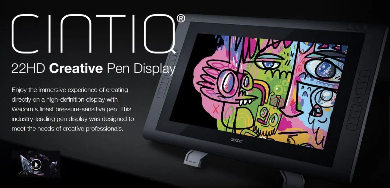 Wacom CINTIQ 22HD Pen Display - Graphics Monitor DTK-2200-K0-C - LX2001 - Homewares, Outdoor, Phone Accessories, Cases, Speakers, Headphones + More -