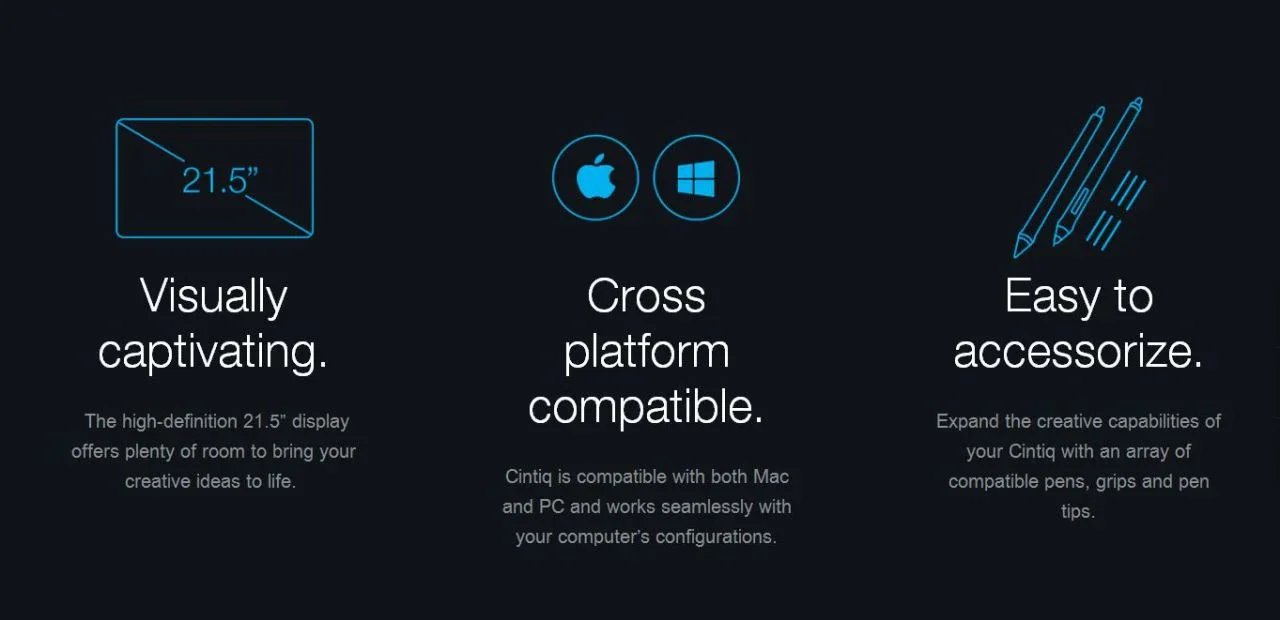 Wacom CINTIQ 22HD Pen Display - Graphics Monitor DTK-2200-K0-C - LX2001 - Homewares, Outdoor, Phone Accessories, Cases, Speakers, Headphones + More -