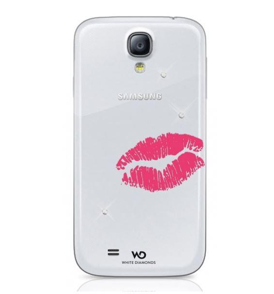 White Diamonds Samsung S4 Case Lipstick Kiss