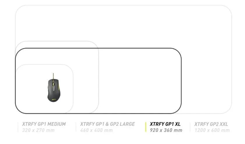 Xtrfy GP1 Gaming Mousepad Black - Xtra Large 842597100615 - LX2001 - Homewares, Outdoor, Phone Accessories, Cases, Speakers, Headphones + More -