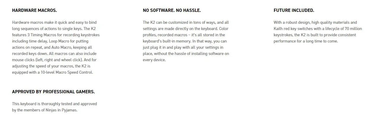 Xtrfy K2 Mechanical Pro Gaming Keyboard w/ RGB LED Black 842597100011 - LX2001 - Homewares, Outdoor, Phone Accessories, Cases, Speakers, Headphones + More -