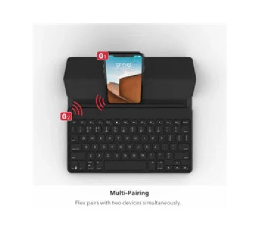 Zagg Universal Bluetooth Backlit Keyboard w/ Detachable Stand 103202282 848467079890 - LX2001 - Homewares, Outdoor, Phone Accessories, Cases, Speakers, Headphones + More -