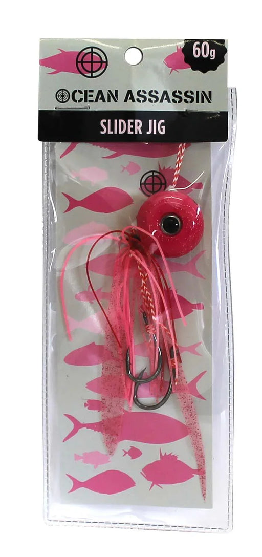 Ocean Assassin Slider Jig - Pink 60g - LX2001 - Homewares, Outdoor, Phone Accessories, Cases, Speakers, Headphones + More -