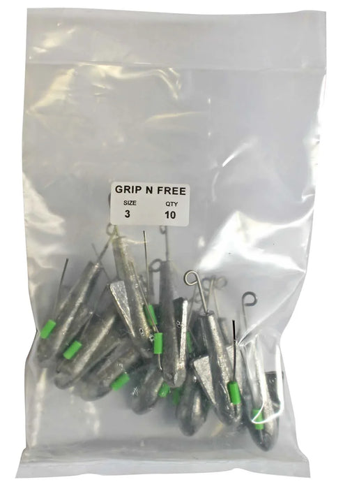 Grip N Free Sinker Bulk Pack 3oz (10 per pack) - LX2001 - Homewares, Outdoor, Phone Accessories, Cases, Speakers, Headphones + More -