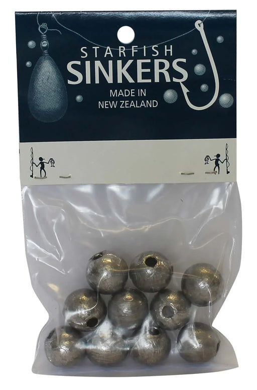 Starfish Ball Sinker Packet 3/4oz (10 per pack) - LX2001 - Homewares, Outdoor, Phone Accessories, Cases, Speakers, Headphones + More -