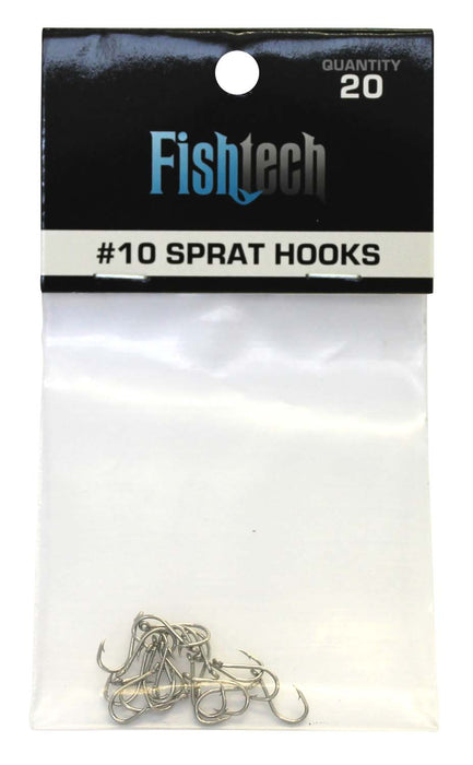 Fishtech #10 Sprat Hooks (20 per pack)