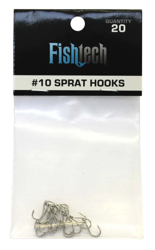 Fishtech #10 Sprat Hooks (20 per pack) - LX2001 - Homewares, Outdoor, Phone Accessories, Cases, Speakers, Headphones + More -