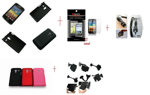 Samsung Galaxy Ace Plus S7500 Case Car Charger Kit - LX2001 - Homewares, Outdoor, Phone Accessories, Cases, Speakers, Headphones + More -