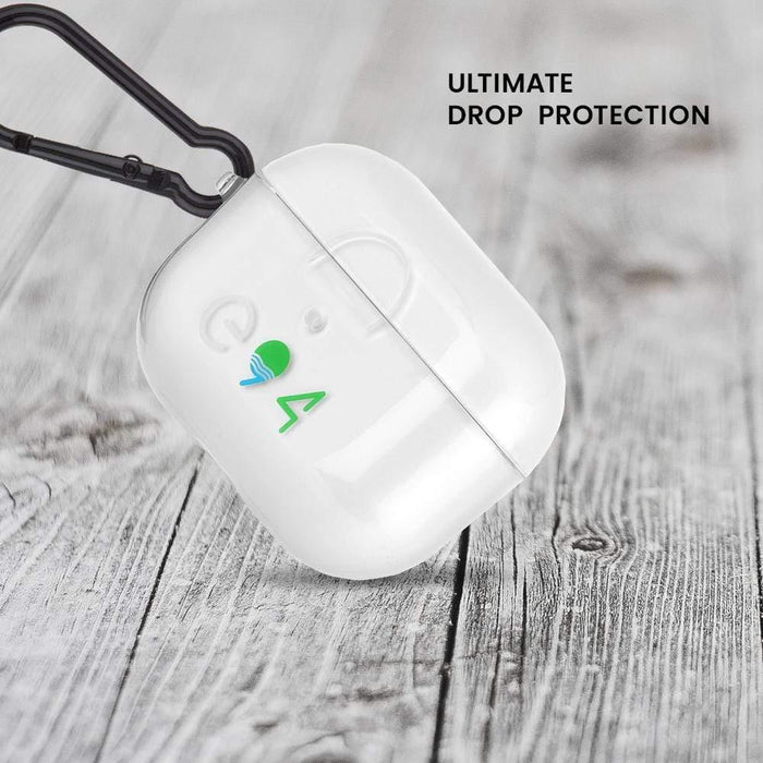 Casemate AirPods Pro Case ECO 94 - Clear w/ Black Carabiner Clip - LX2001 - Homewares, Outdoor, Phone Accessories, Cases, Speakers, Headphones + More -