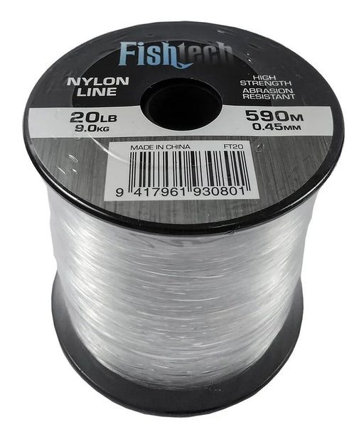 Fishtech 1/4 Pound Nylon Spool 20lb 590m - LX2001 - Homewares, Outdoor, Phone Accessories, Cases, Speakers, Headphones + More -