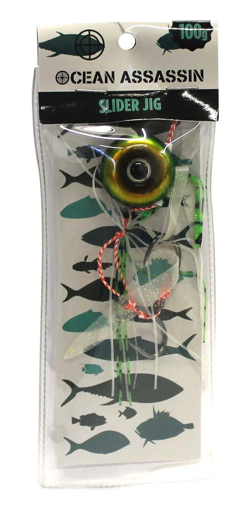 Ocean Assassin Slider Jig - Green 100g - LX2001 - Homewares, Outdoor, Phone Accessories, Cases, Speakers, Headphones + More -
