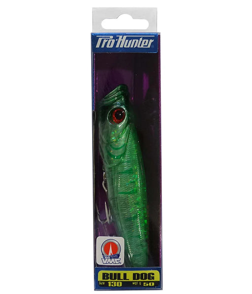 Pro Hunter Bull Dog 130mm Popper Crystal Green - LX2001 - Homewares, Outdoor, Phone Accessories, Cases, Speakers, Headphones + More -