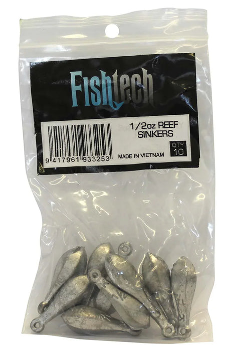 Fishtech Reef Sinkers 1/2oz (10 per pack) - LX2001 - Homewares, Outdoor, Phone Accessories, Cases, Speakers, Headphones + More -