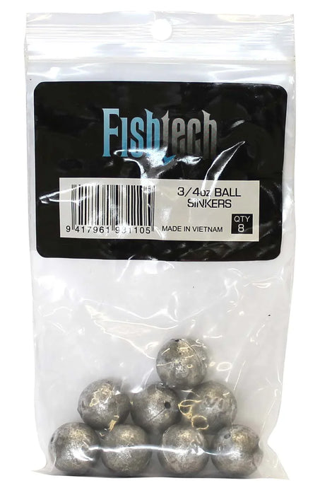 Fishtech Ball Sinkers 3/4oz (8 per pack) - LX2001 - Homewares, Outdoor, Phone Accessories, Cases, Speakers, Headphones + More -