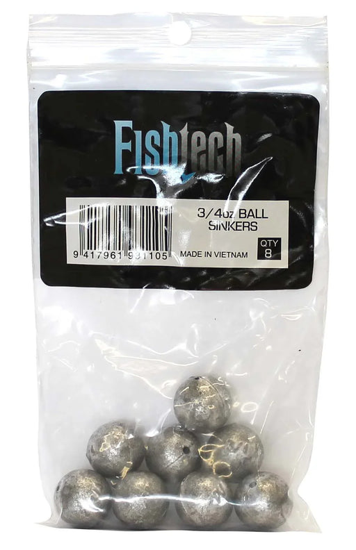 Fishtech Ball Sinkers 3/4oz (8 per pack) - LX2001 - Homewares, Outdoor, Phone Accessories, Cases, Speakers, Headphones + More -