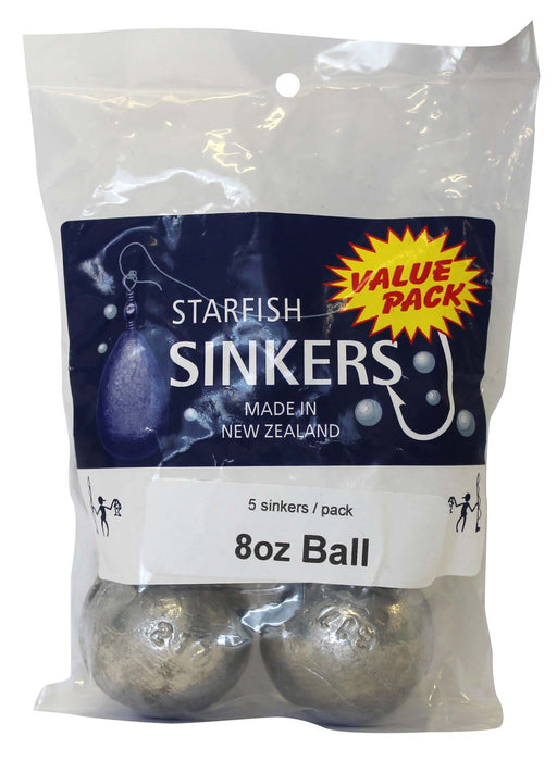 Starfish Ball Sinker Value Pack 8oz (5 per pack)