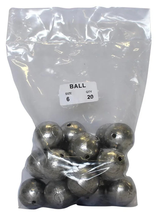 Ball Sinker Bulk Pack 6oz (20 per pack) - LX2001 - Homewares, Outdoor, Phone Accessories, Cases, Speakers, Headphones + More -