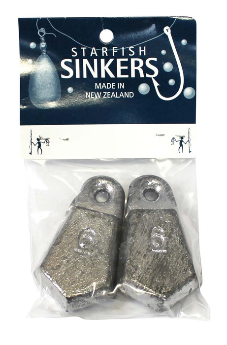 Starfish Lie Flat Sinker Packet 6oz (2 per pack)
