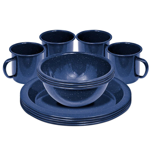 Campfire Dinnerset 4 Person Enamel (Navy) - LX2001 - Homewares, Outdoor, Phone Accessories, Cases, Speakers, Headphones + More -