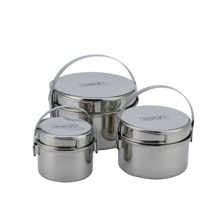 Campfire Stainless Steel 6 Piece Pot Set - LX2001 - Homewares, Outdoor, Phone Accessories, Cases, Speakers, Headphones + More -